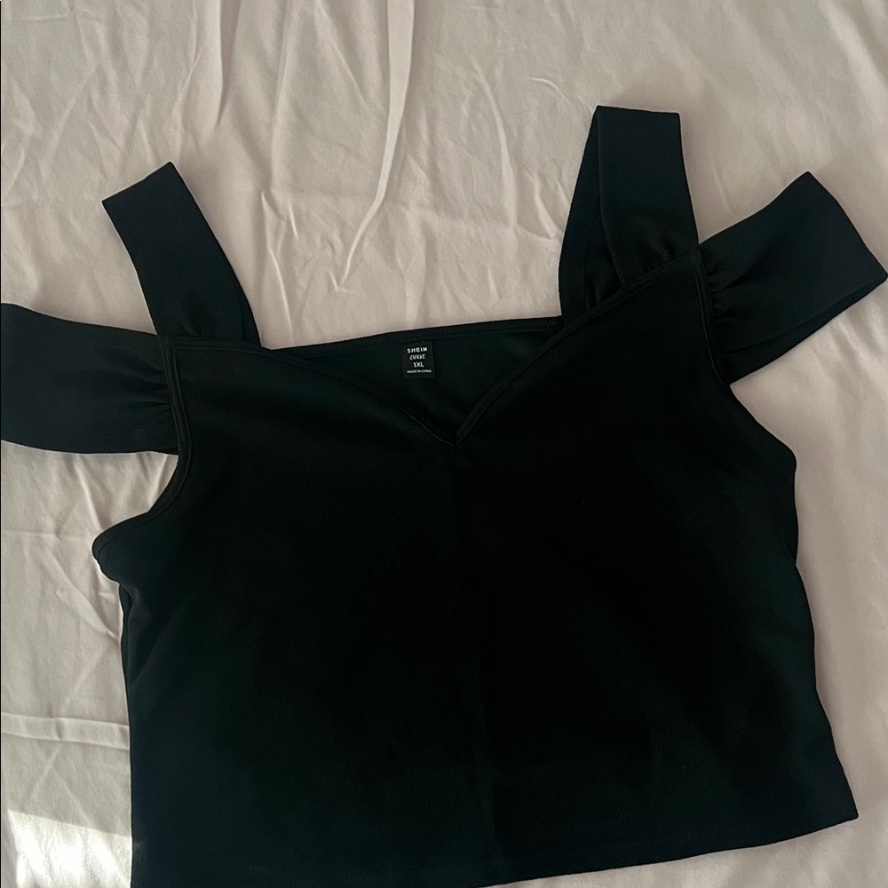 SHEIN Black Crop Top